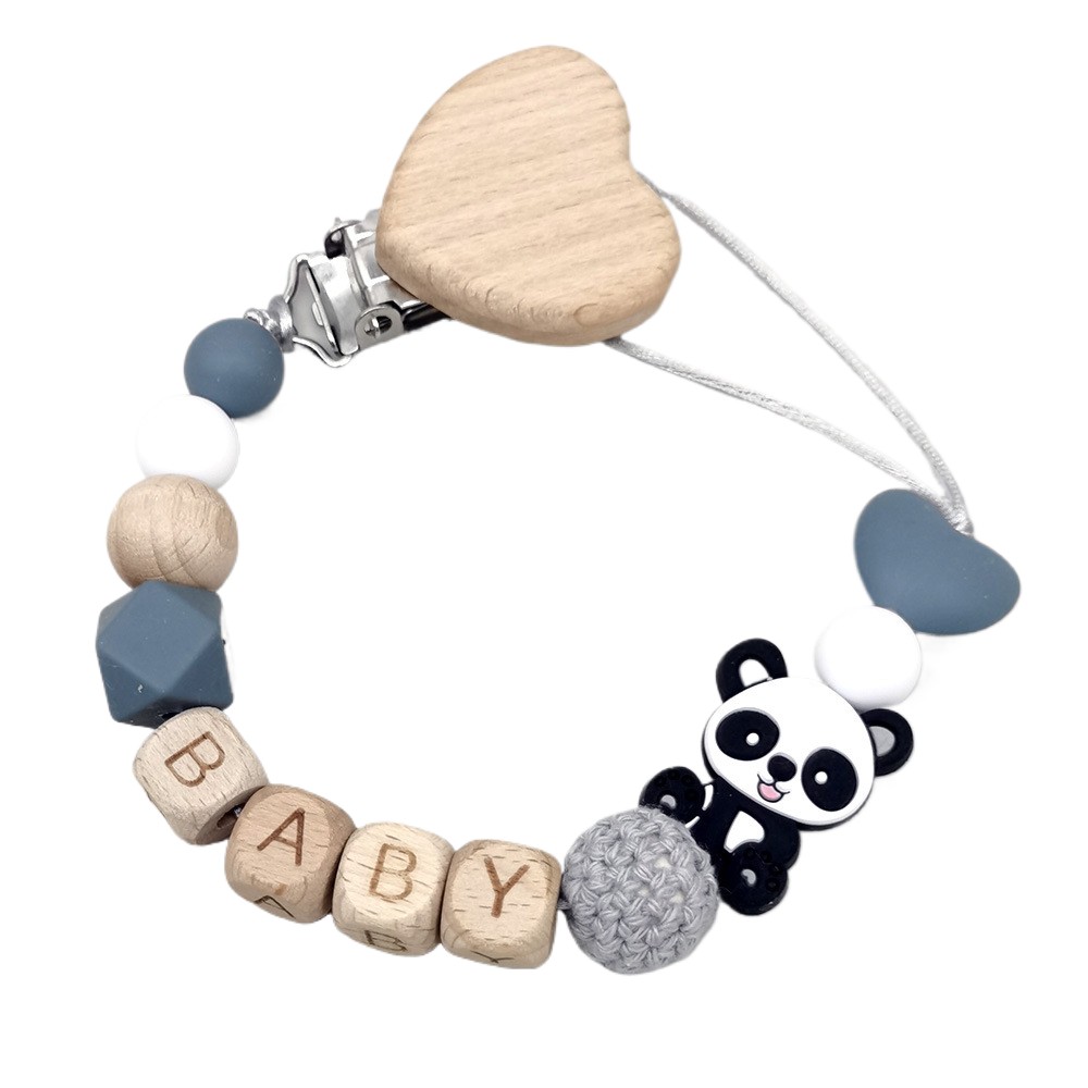 Baby Products For 1 Year Old - Chaîne de sucette personnalisée en bois