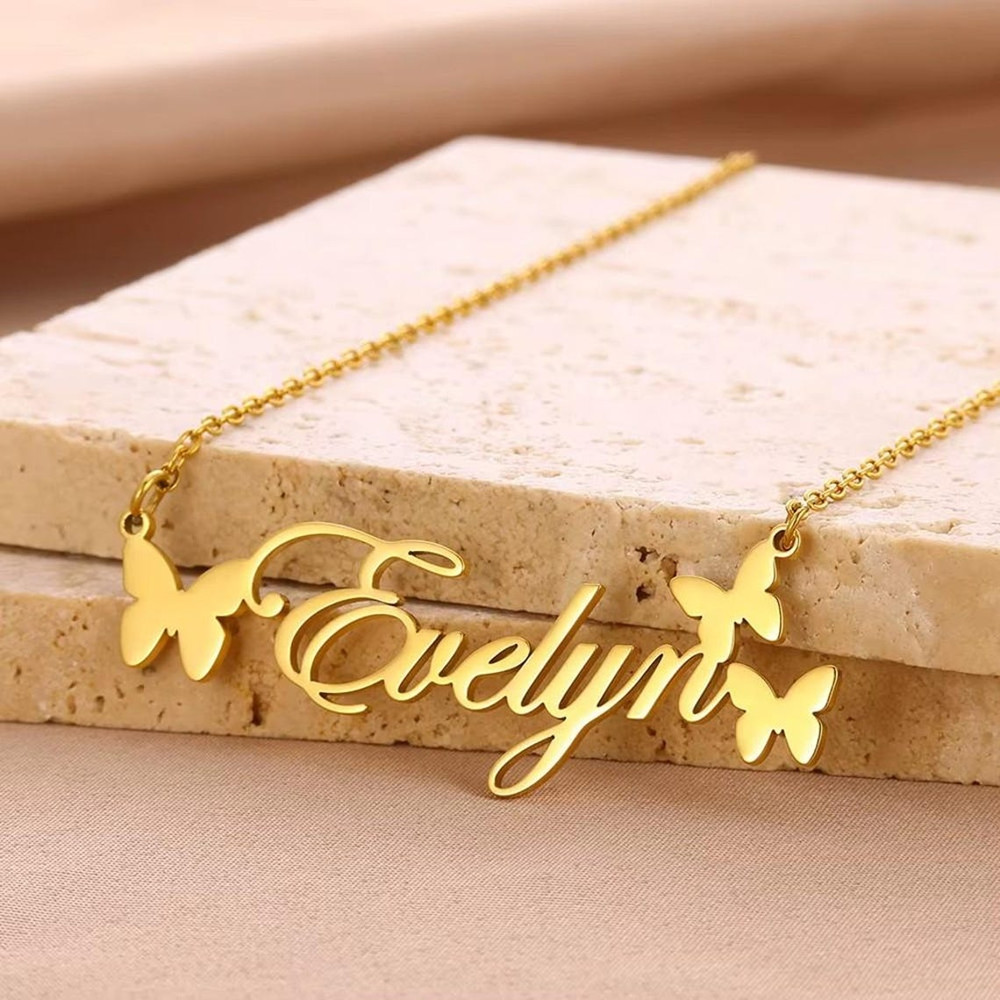 Baby Products Trending - Collier avec nom personnalisé, bijoux personnalisés,