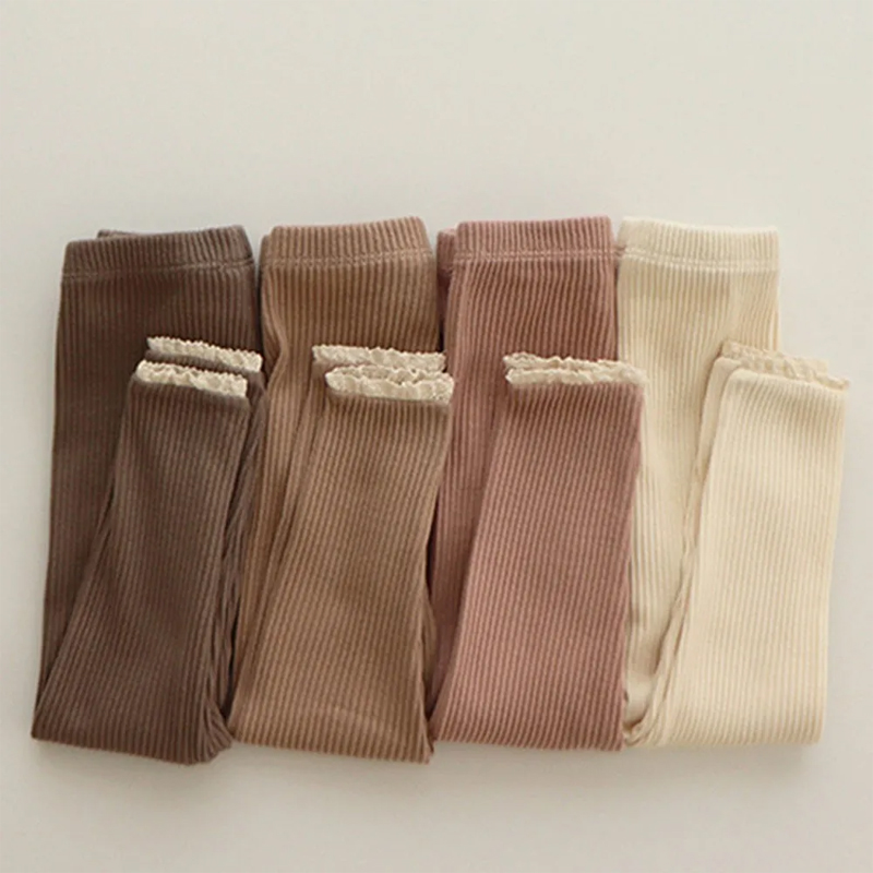 Baby Products Useful - Leggings en coton et dentelle pour